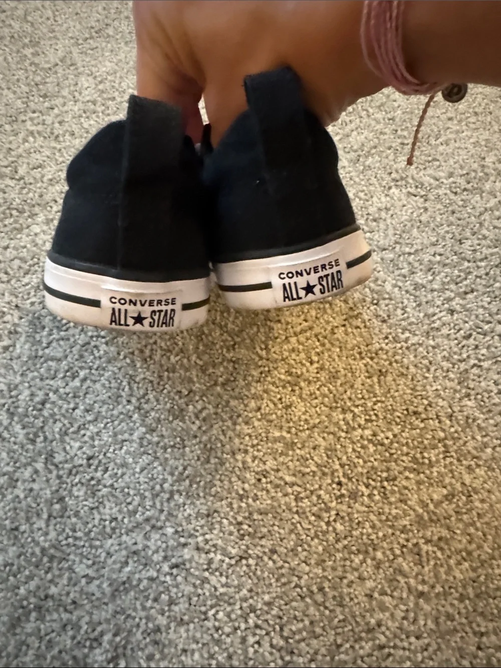 Converse Kids Black and White Low Top Sneakers